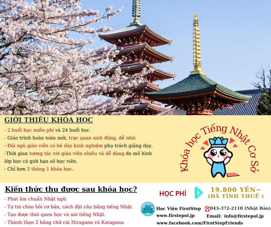 Giới thiệu khóa học tiếng Nhật cơ sở